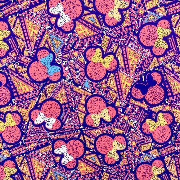 Lularoe IRMA Disney Women Extra Small NEW Minnie Mouse Colorful High Low Hem NWT - Picture 6 of 12